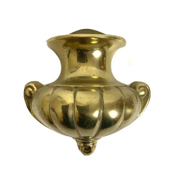 Pair Of Bombay Company Brass Wall Sconces Urn Design Vintage 1989 - Picture 5 of 10